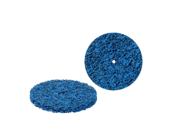 Фото 2 - Круг зачистной из нетканого абразива (коралл) Ø100мм без держателя синий средняя жесткость SIGMA (9175741)