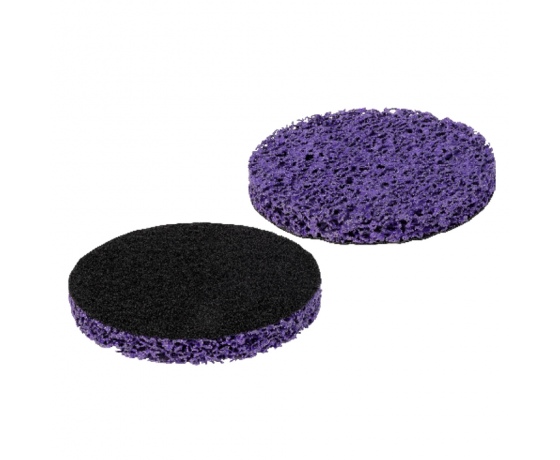 Фото 2 - Круг зачистной из нетканого абразива (коралл) Ø125мм на липучке фиолетовый жесткий SIGMA (9176161)