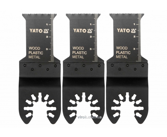 Фото 2 - Пили-насадки для реноватора YATO Bi-Metal 40 x 28.5 мм 3 шт