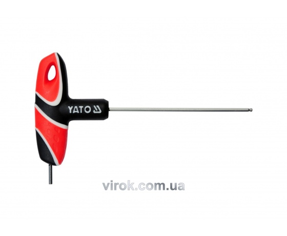 Фото 2 - Ключ шестигранний Т-подібний з кулькою YATO HEX 2.5 х 100 мм
