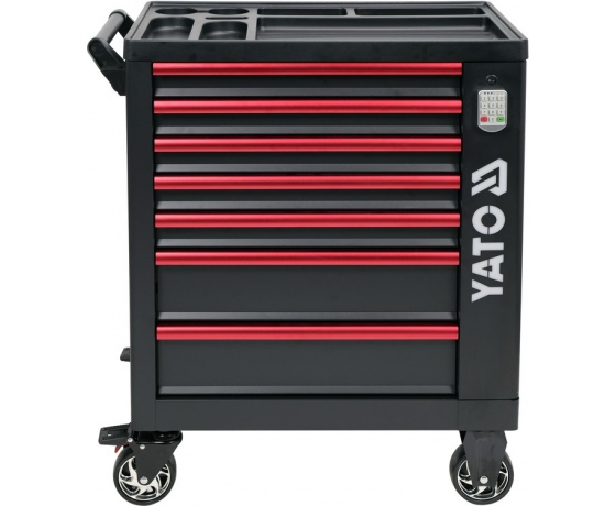 Фото 4 - Шафа-візок для інструментів YATO з 7 шуфлядами, 982x 755x 455 мм, кодовий замок