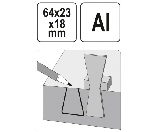 Фото 5 - Шаблон розмічальний YATO контур 