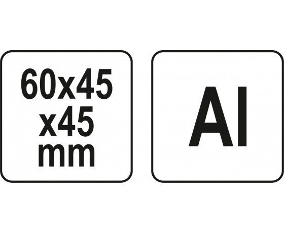Фото 7 - Шаблон розмічальний YATO об'ємно кутовий зі шкалою, 60х 45х 45 мм