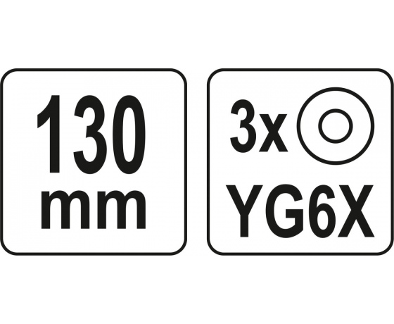 Фото 5 - Склоріз з 3 дисковими різцями YATO : L= 130 мм