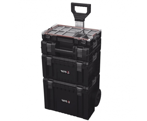 Фото 2 - Ящики складені для інструментів YATO, 4 шт. 770х 450х 380 мм, на колесах, до модуля 35B23B41G28W S12