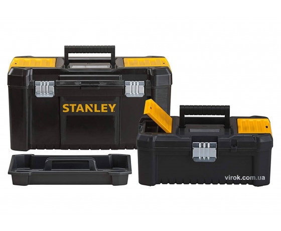 Фото 2 - Ящик для інструментів пластиковий STANLEY 48 х 26 х 25 см з додатковим ящиком