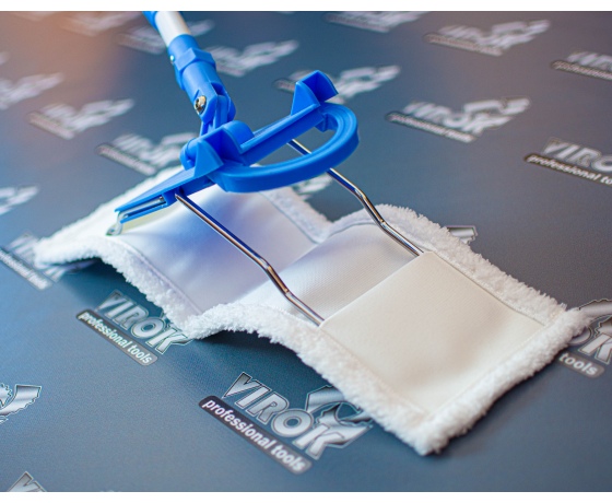 Фото 3 - Моп-насадка для швабри для стель VIROK : 40x10см (мікрофібра 500% поглинання)[30]
