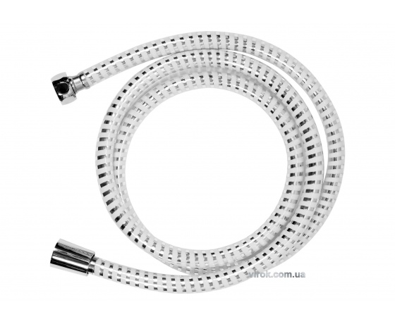 Фото 2 - Шланг для душу FALA покритий хром-білою ПВХ гофрою G1/2 2 м