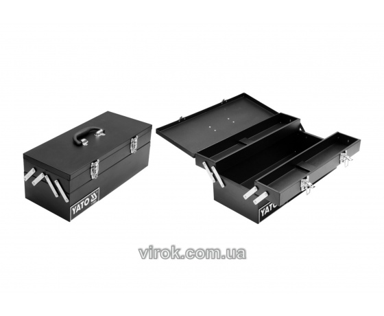 Фото 2 - Ящик для інструментів металевий YATO 460 х 200 х 180 мм