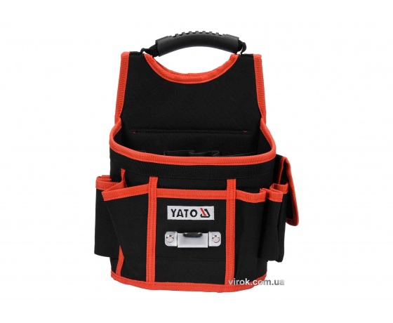 Фото 2 - Сумка для інструментів і цвяхів YATO з 4 відкритими і 4 прошитими кишенями