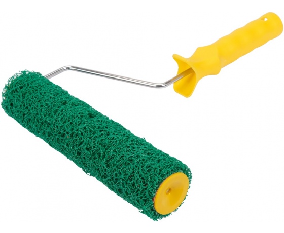 Фото 2 - Валик з ручкою для декоративної штукатурки VOREL l= 230 мм Ø= 55 мм, тримач Ø= 6 мм