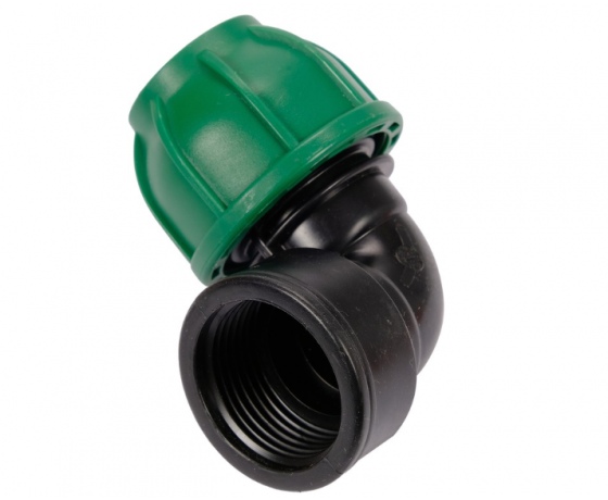 Фото 2 - Коліно 90° до водяних пластикових труб з внутр. різьбою 25 мм- 1