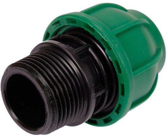 Фото 2 - Муфта до водяних пластикових труб з зовн. різьбою 25 мм- 1