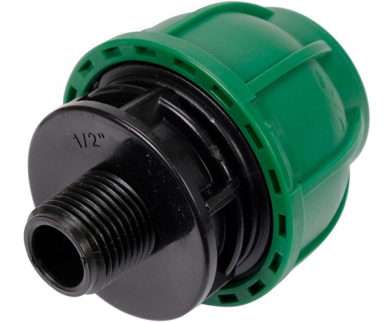 Фото 2 - Муфта до водяних пластикових труб з зовн. різьбою 32 мм- 1/2