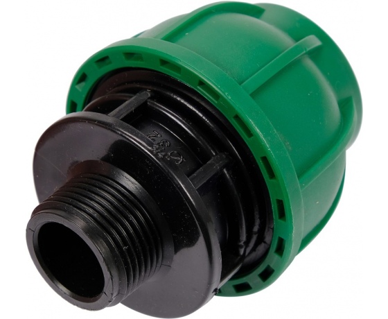 Фото 2 - Муфта до водяних пластикових труб з зовн. різьбою 32 мм- 3/4