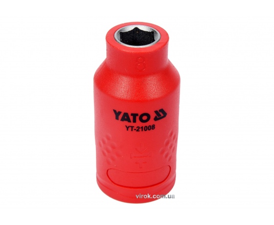 Фото 2 - Головка торцева шестигранна діелектрична YATO 3/8