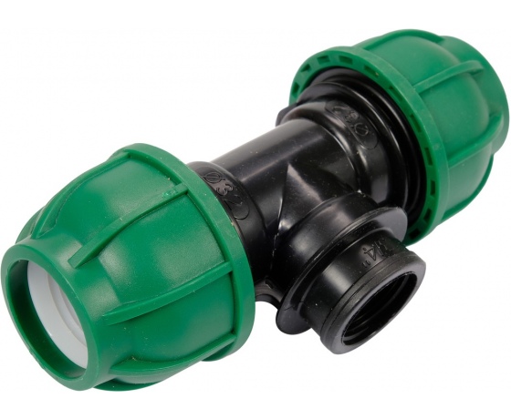 Фото 2 - Трійник сполучний водяних пластикових труб 32 мм- 3/4