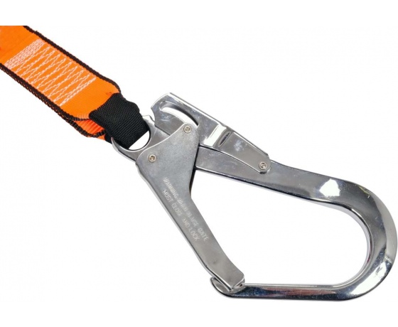 Фото 4 - Амортизатор 2-стрічковий для безпеки висотних робіт YATO, з карабінами. l= 1,8 м, M= 100 кг