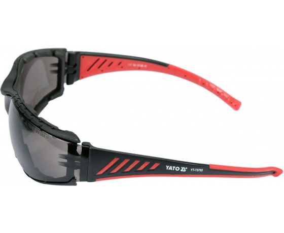 Фото 4 - Окуляри захисні YATO відкриті, затемнені, з оправою