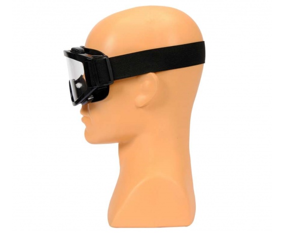 Фото 4 - Окуляри захисні YATO закриті, прозорі, з вентиляцією і регульованим еластичним пояском