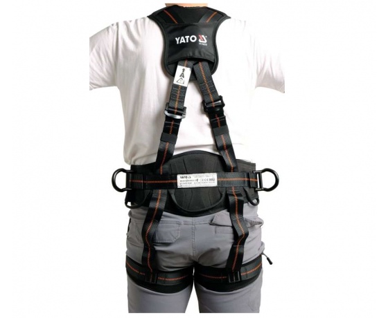 Фото 6 - Шлейки з бедровим поясом для безпеки висотних робіт YATO