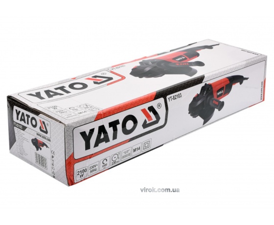 Фото 3 - Шліфмашина кутова YATO 2100 Вт