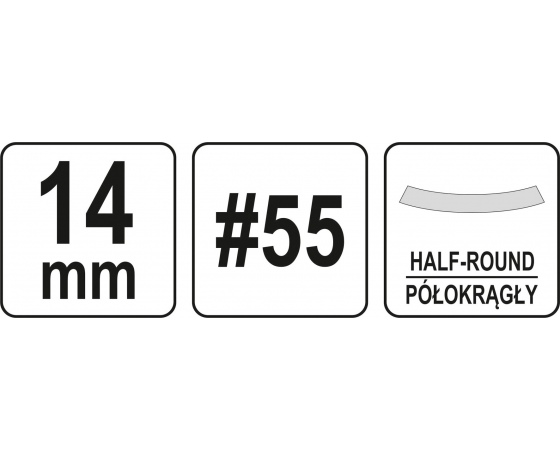 Фото 3 - Стамеска напівкругла YATO 14 x 125 x 112 мм