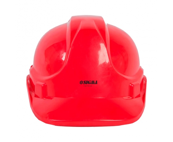 Фото 2 - Каска строительная 8 точек крепления (красная) SIGMA (9414511)