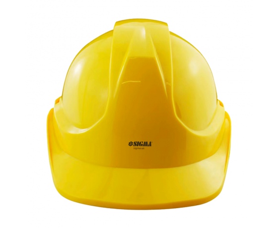 Фото 2 - Каска строительная 8 точек крепления (желтая) SIGMA (9414521)