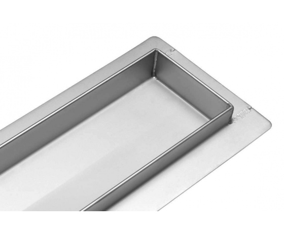 Фото 4 - Трап підлоговий лінійний з нержавіючої сталі FALA WET-DRY; 60х 7х 2 см, сифон- 52 мм