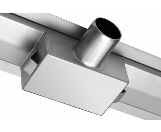 Фото 4 - Трап підлоговий лінійний з нержавіючої сталі FALA WET-DRY; 80х 7х 2 см, сифон- 52 мм