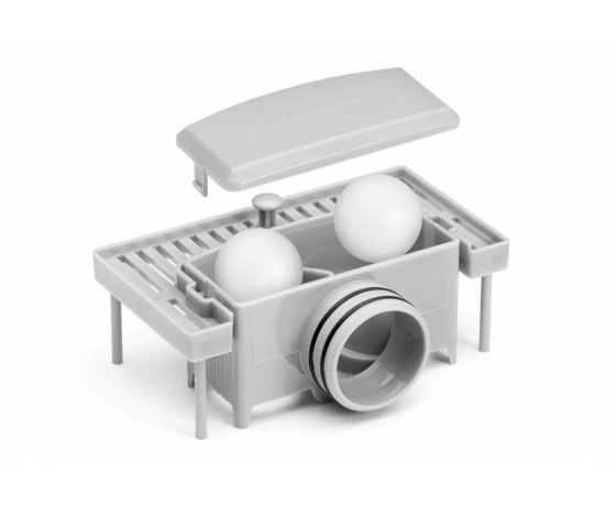 Фото 11 - Трап підлоговий лінійний з нержавіючої сталі FALA WET-DRY; 80х 7х 2 см, сифон- 52 мм