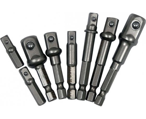 Фото 3 - Тримачі-адаптер торцевих головок YATO з 6-гран. шпинделем, до квадр. 1/4, 3/8, 1/2