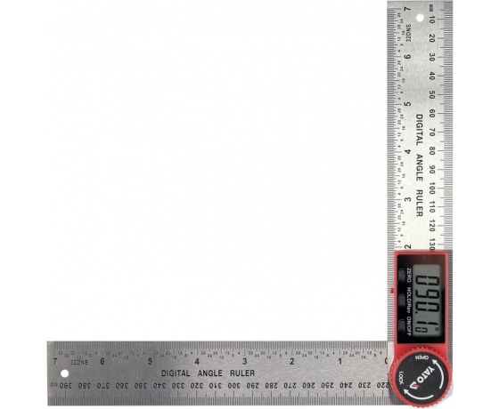 Фото 4 - Кутомір електронний YATO; l= 200 мм, діапазон 0-360° з живленням від батарейки 3V; CR2032