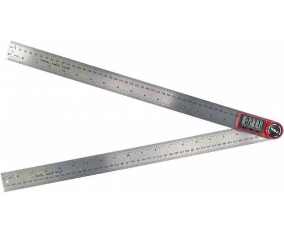 Фото 2 - Кутомір електронний YATO; l= 500 мм, діапазон 0-360° з живленням від батарейки 3V; CR2032