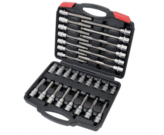 Фото 3 - Набір головок торцевих з 6-гранними насадками YATO до квадрату 1/2