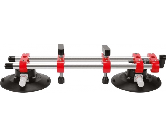 Фото 4 - Регулятор шва при викладанні керамічної плитки YATO з 2 присоск Ø= 150мм і 2 напрямн штангами- 44 см