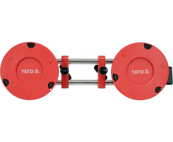 Фото 7 - Регулятор шва при викладанні керамічної плитки YATO з 2 присоск Ø= 150мм і 2 напрямн штангами- 44 см