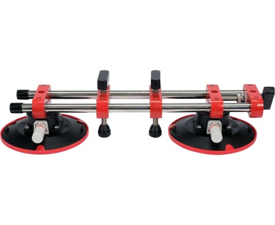 Фото 2 - Регулятор шва при викладанні керамічної плитки YATO з 2 присоск Ø= 150мм і 2 напрямн штангами- 44 см