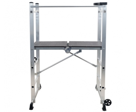 Фото 4 - Риштування складане на 2 колес YATO з платфор- 104х 40см висота- 90см, 154x 113.5x 86см, з алюмінію