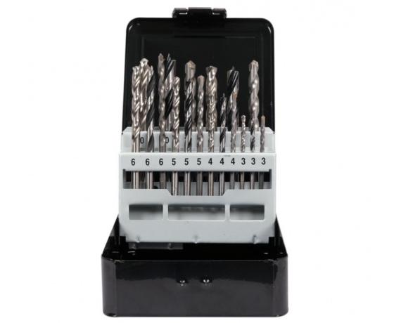 Фото 4 - Свердла по металу, бетону, дереву YATO, Ø= 3- 10 мм, 18 шт.