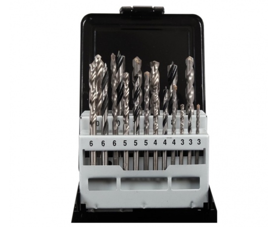 Фото 5 - Свердла по металу, бетону, дереву YATO, Ø= 3- 10 мм, 18 шт.