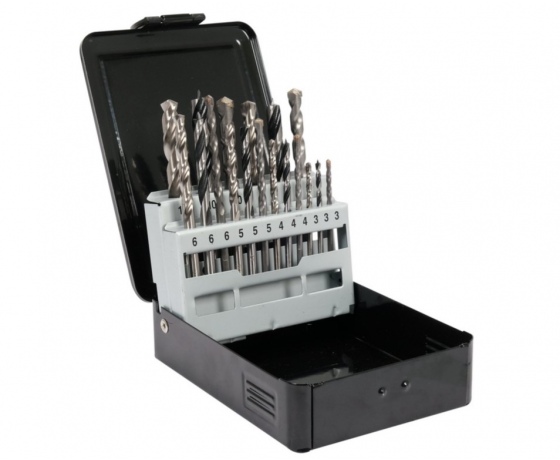 Фото 2 - Свердла по металу, бетону, дереву YATO, Ø= 3- 10 мм, 18 шт.