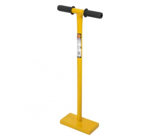 Фото 3 - Трамбувач бруківки ручний VOREL, 8,5 кг, вис.- 82 см, платформа- 250х 120х 30 мм