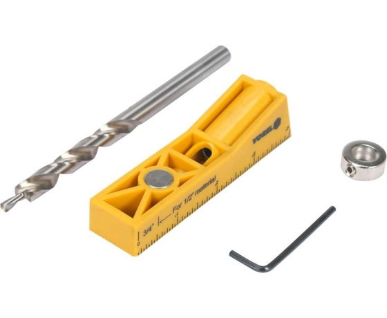 Фото 3 - Шаблон для свердління виїмок для кілків YATO, 115х 25х 25 мм, компл. 4 елем.