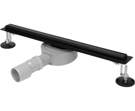 Фото 7 - Трап підлоговий лінійний з нержавіючої сталі, чорний FALA SLIM BLACK; 50х 3х 7 см, сифон- 56 мм