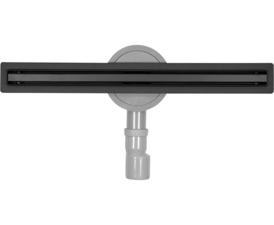 Фото 2 - Трап підлоговий лінійний з нержавіючої сталі, чорний FALA SLIM BLACK; 70х 3х 7 см, сифон- 56 мм