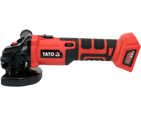 Фото 3 - Шліфмашина кутова акумулят.безщіткова YATO:Li-Ion, 18 В, 3 АГод, для диска Ø=125 мм(БЕЗ АКУМУЛЯТОРА)