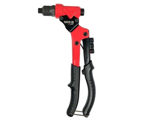 Фото 2 - Заклепочник YATO з обертовою головкою l= 275 мм, для нітів Ø= 2,4; 3,2; 4,0; 4,8мм, нітогайок М3- М6