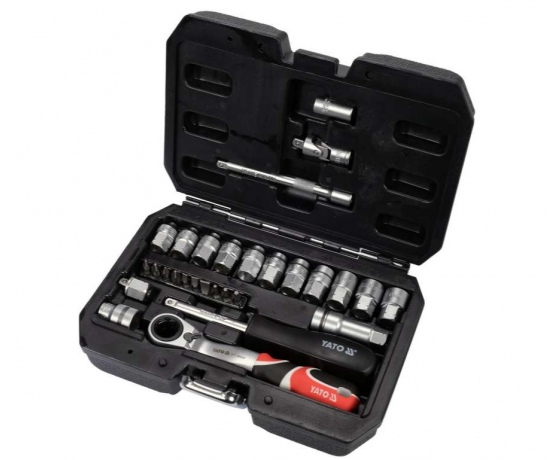 Фото 4 - Набір головок торцевих наскрізних SPLINE YATO: квадрат 1/4